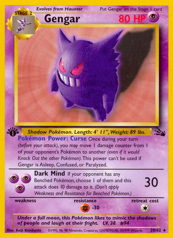 Gengar 1st Edition