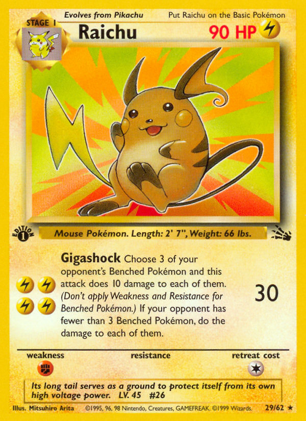 Raichu 1st Edition