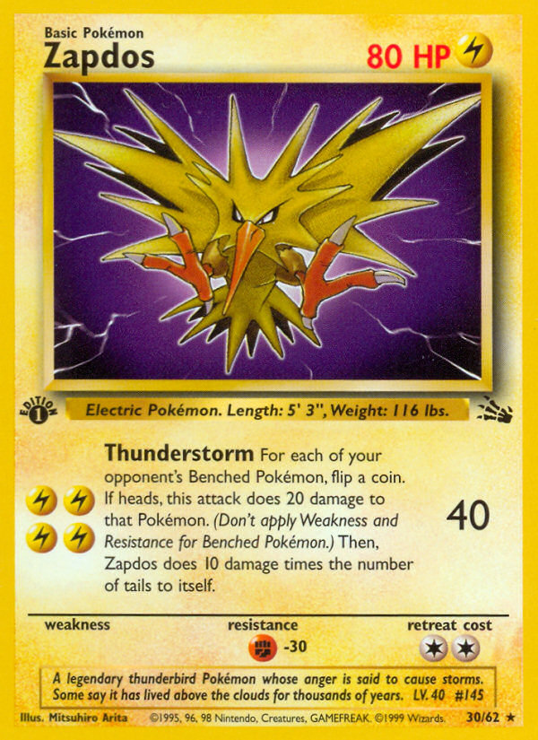 Zapdos 1st Edition