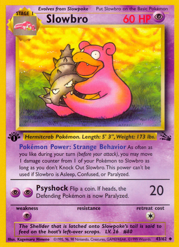 Slowbro 1st Edition