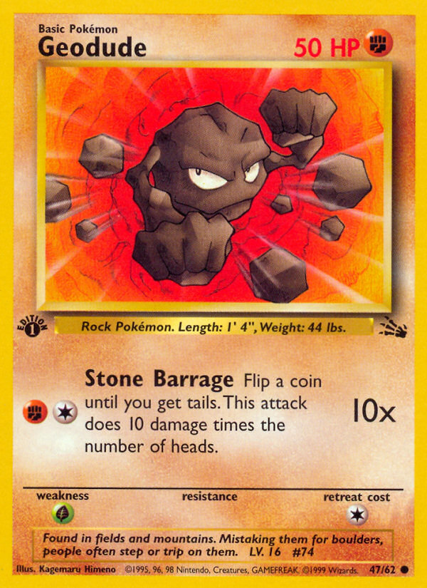 Geodude 1st Edition