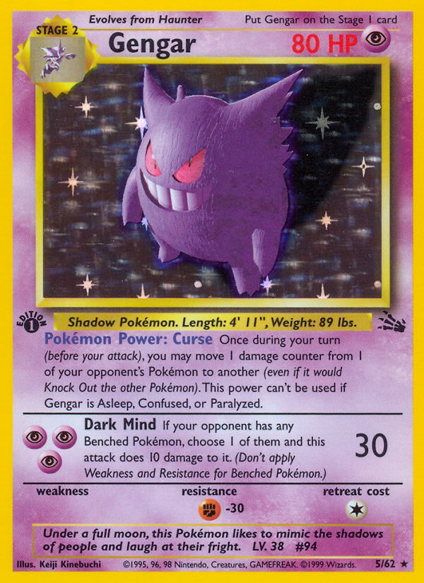 Gengar 1st Edition