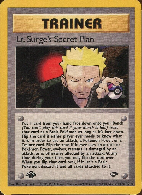 Lt. Surge's Secret Plan 1st Edition