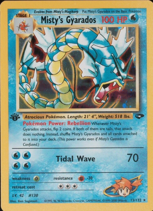 Misty's Gyarados 1st Edition