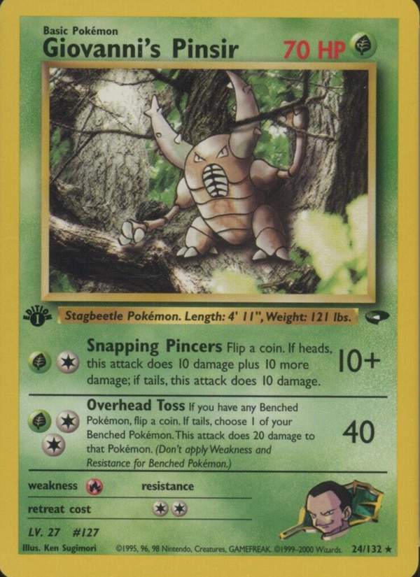 Giovanni's Pinsir 1st Edition