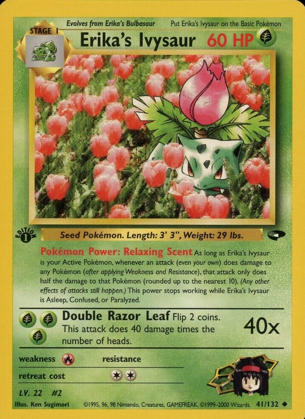 Erika's Ivysaur 1st Edition