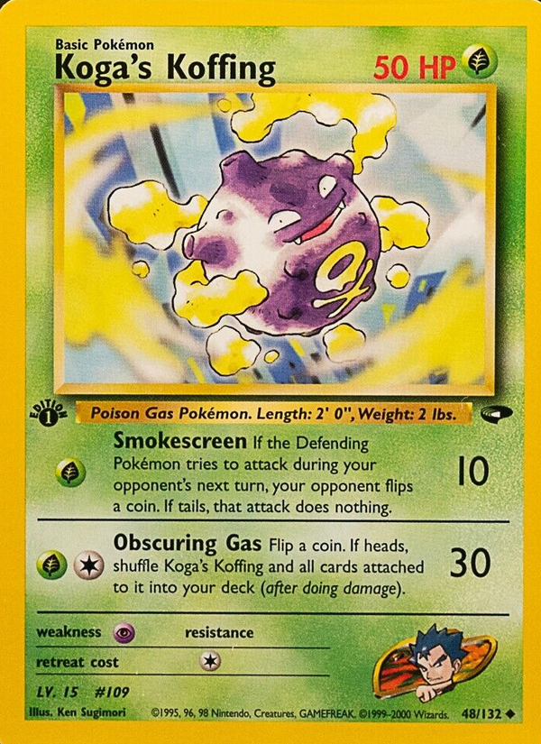 Koga's Koffing (Lv. 15) 1st Edition