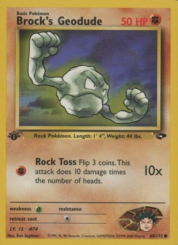 Brock's Geodude 1st Edition