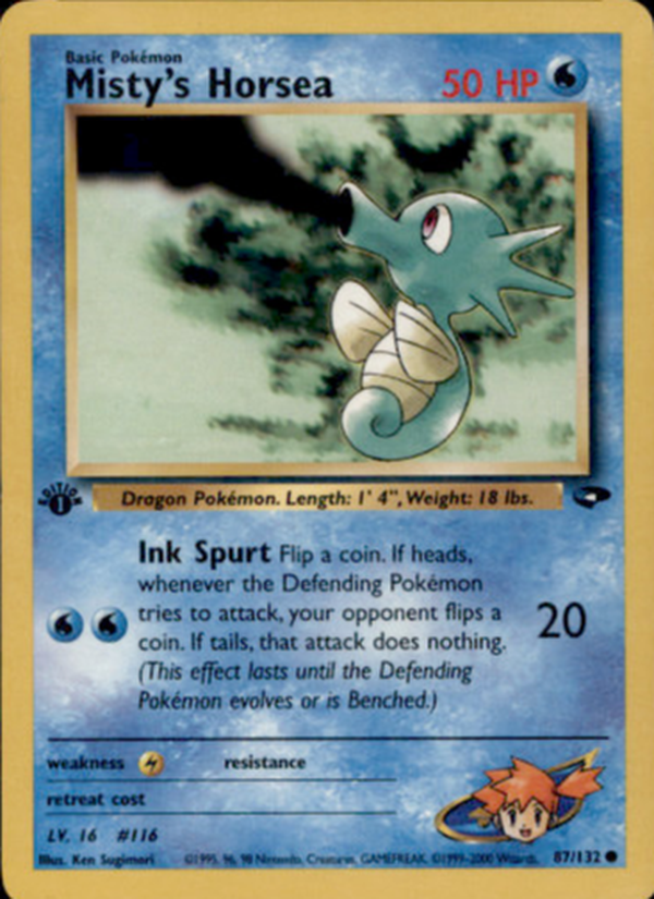 Misty's Horsea 1st Edition