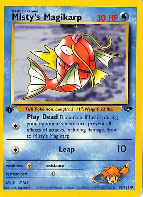 Misty's Magikarp 1st Edition