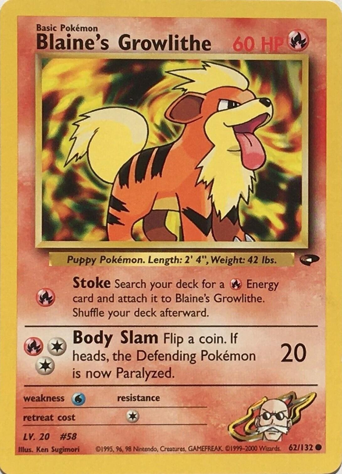 Blaine's Growlithe Unlimited