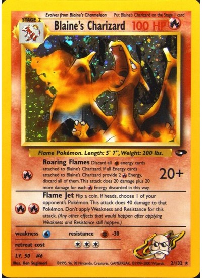 Blaine's Charizard #2 - 2000 Pokémon Gym Challenge