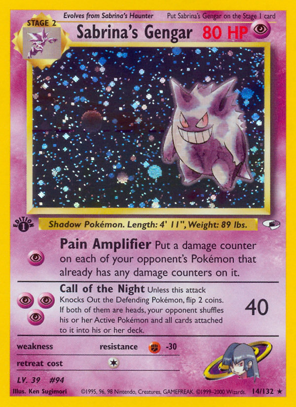 Sabrina's Gengar 1st Edition