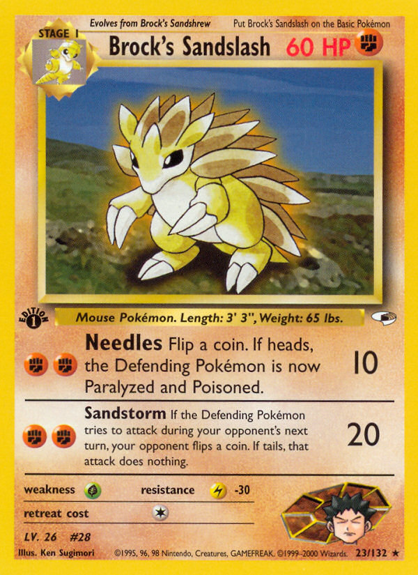 Brock's Sandslash 1st Edition