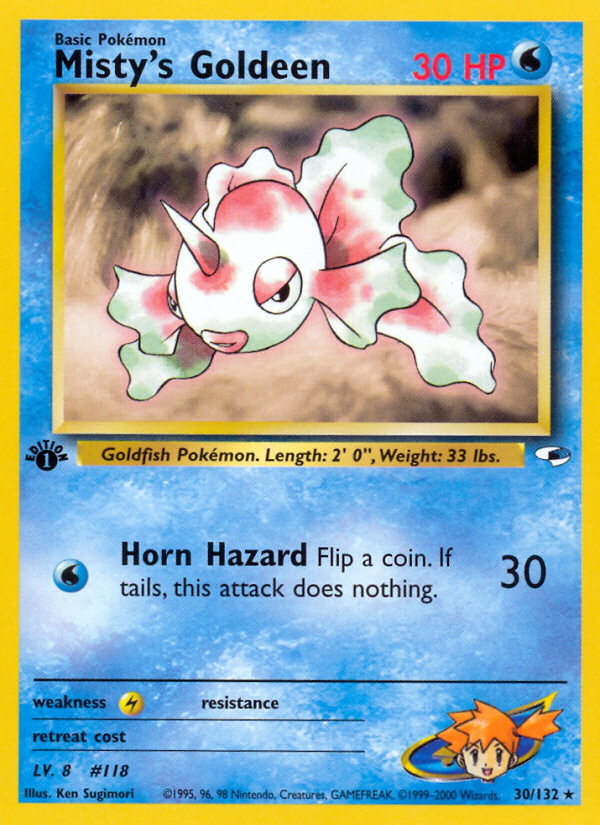 Misty's Goldeen (Lv. 8) 1st Edition