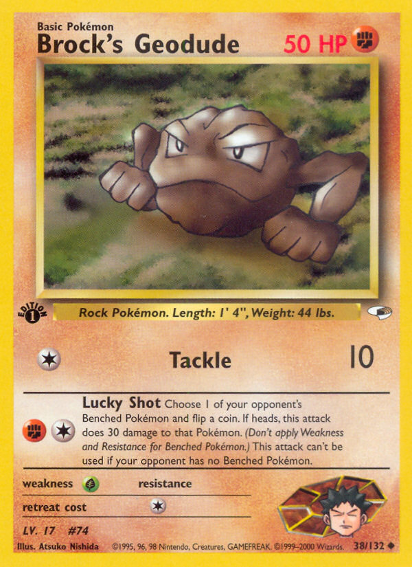 Brock's Geodude (Lv. 17) 1st Edition