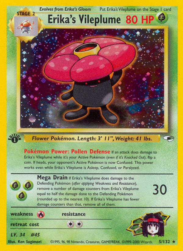 Erika's Vileplume 1st Edition