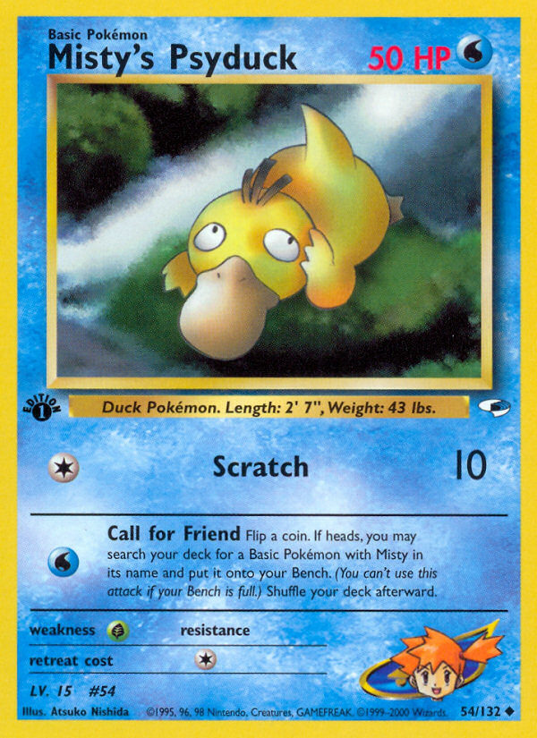 Misty's Psyduck 1st Edition