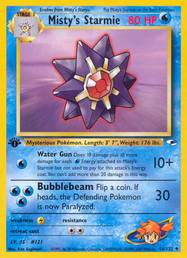 Misty's Starmie 1st Edition