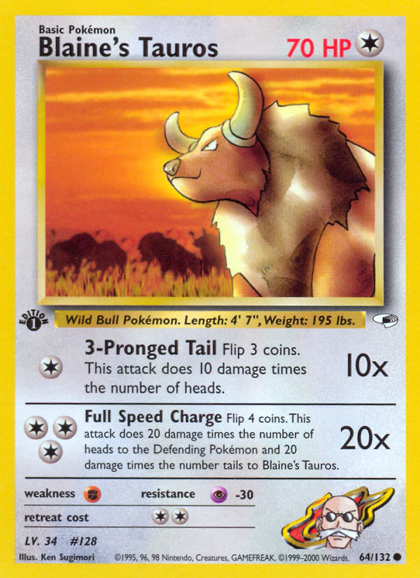 Blaine's Tauros 1st Edition