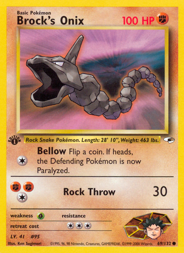 Brock's Onix (Lv. 41) 1st Edition