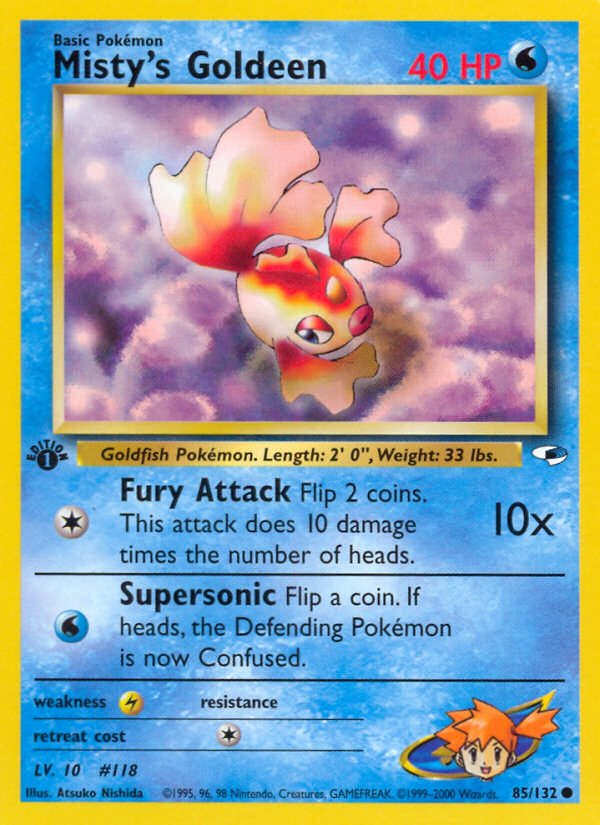 Misty's Goldeen (Lv. 10) 1st Edition