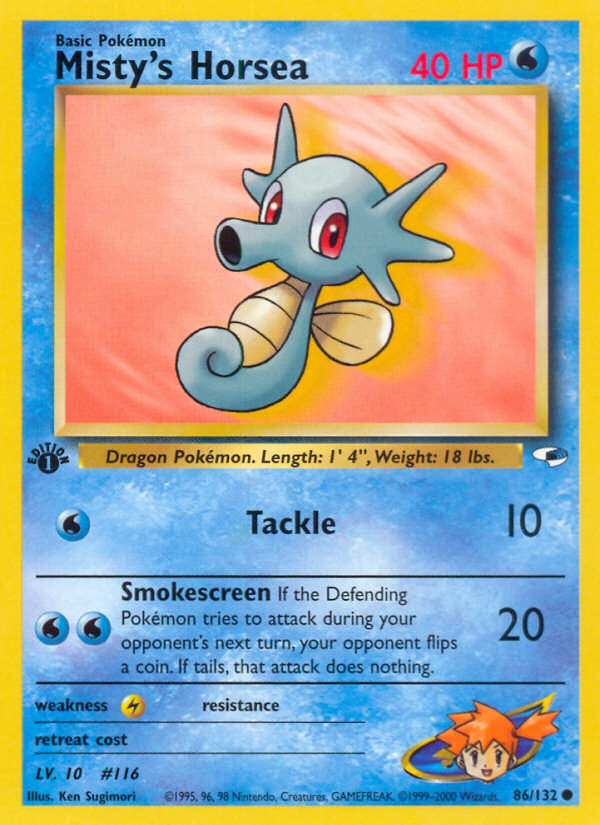 Misty's Horsea 1st Edition