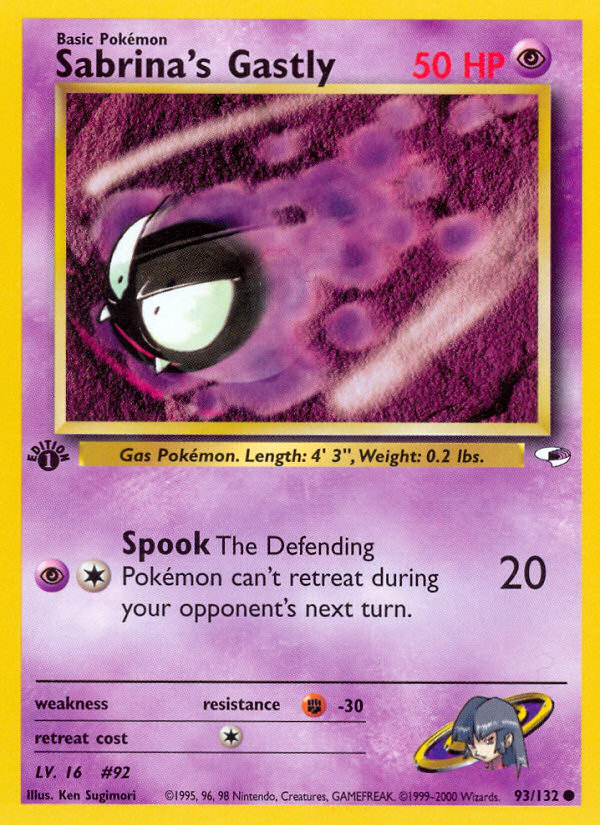 Sabrina's Gastly 1st Edition