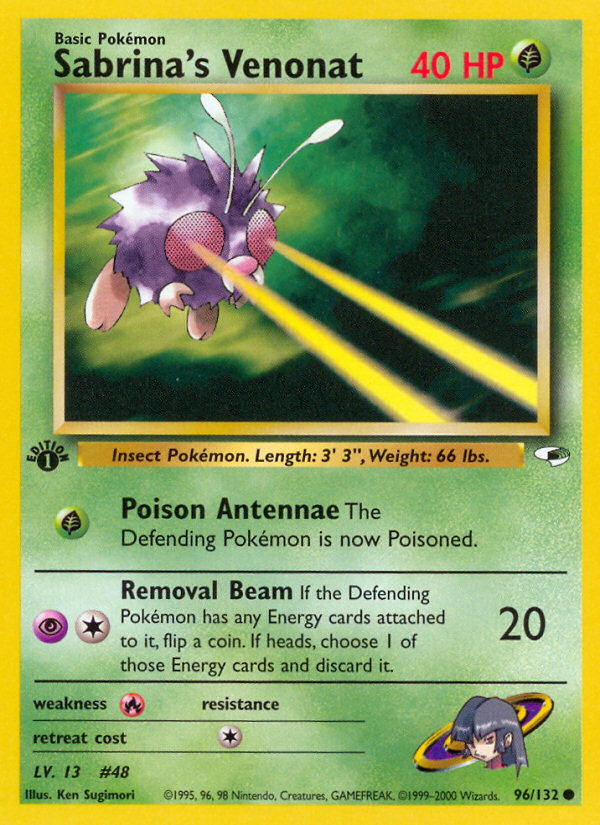 Sabrina's Venonat 1st Edition