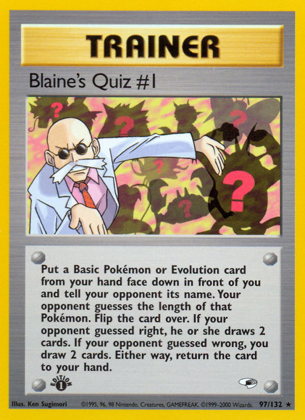 Blaine's Quiz #1 1st Edition