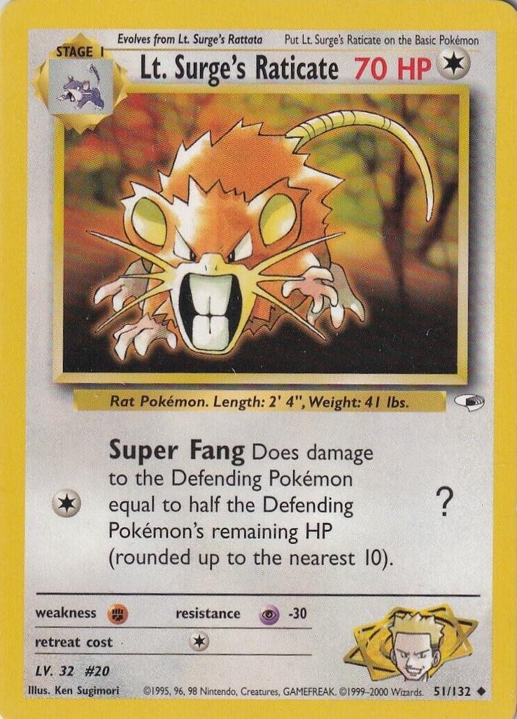 Lt. Surge's Raticate Unlimited