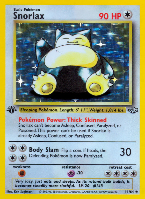 Snorlax 1st Edition