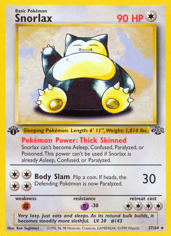 Snorlax 1st Edition