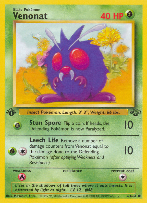 Venonat 1st Edition