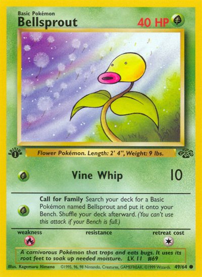 pokemon jungle 1st edition card list (64/64) Complete Set 1999 This pack is a rare chance to have and hold a piece of one of the first sets in Pokemon history The 1999 Pokemon Jungle Checklist
