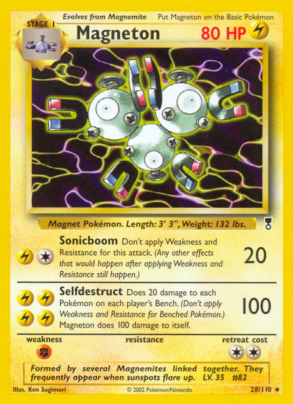 Magneton - 2002 Pokemon Legendary Collection #28/110 | T206 Cards