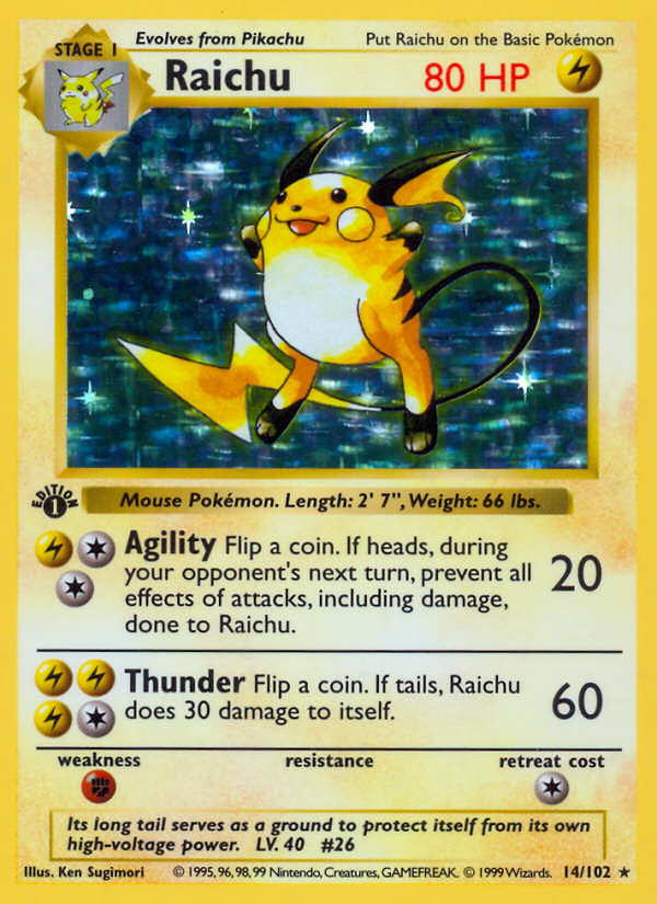 Raichu 1st Edition