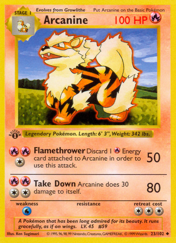 Arcanine 1st Edition