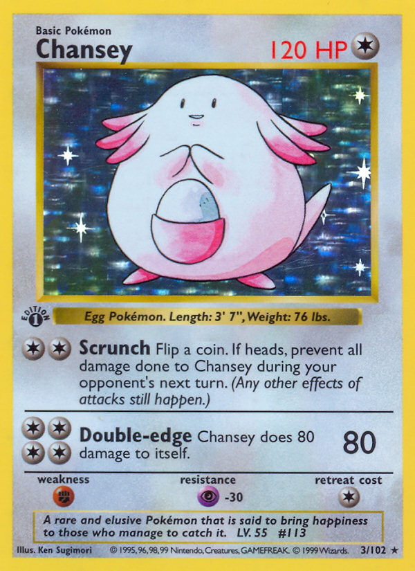 Chansey 1st Edition