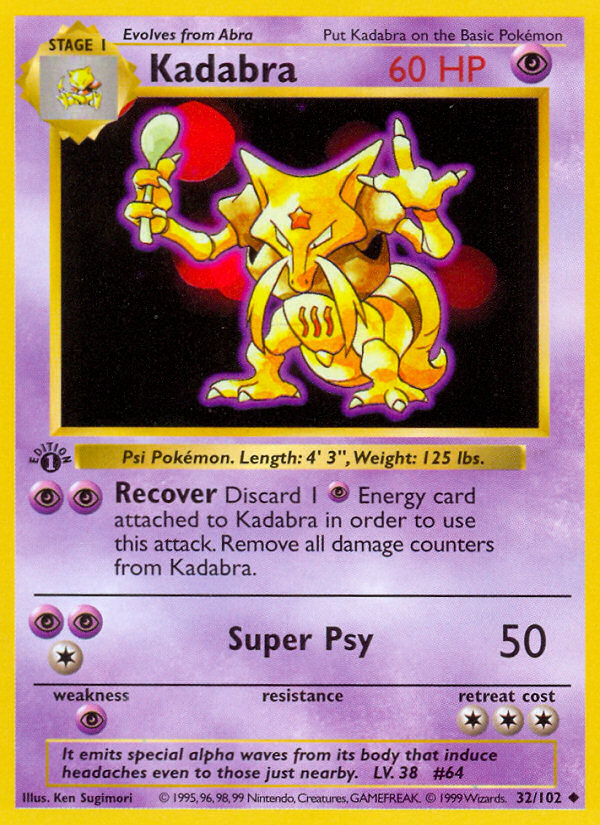 Kadabra 1st Edition