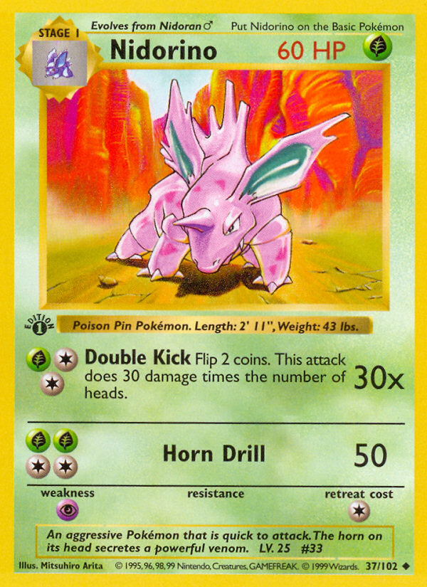 Nidorino 1st Edition