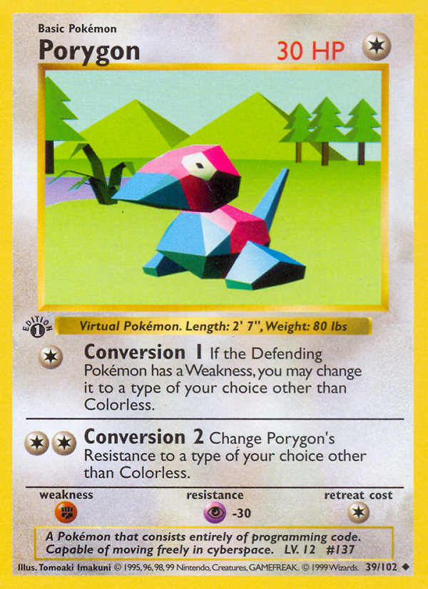 Porygon 1st Edition