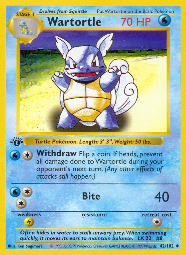 Wartortle 1st Edition