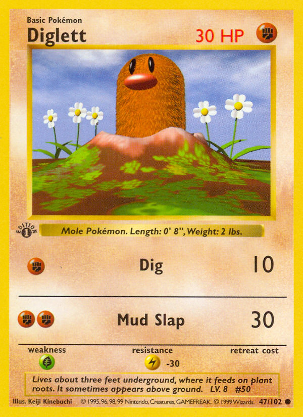Diglett 1st Edition