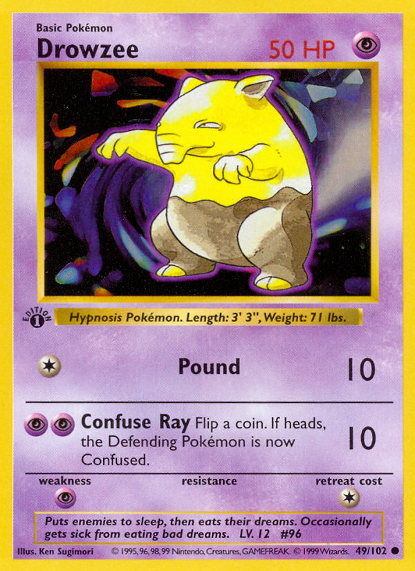 Drowzee 1st Edition