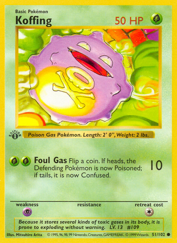 Koffing 1st Edition