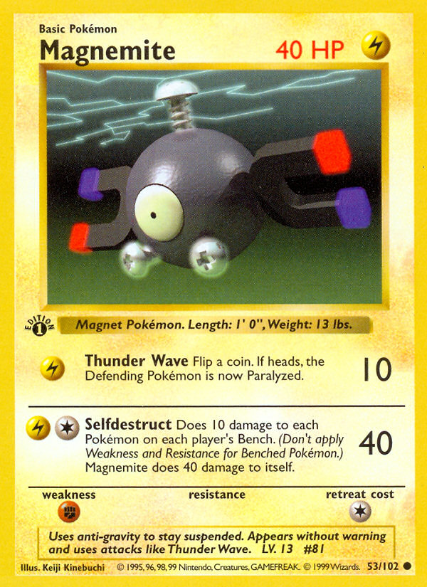 Magnemite 1st Edition