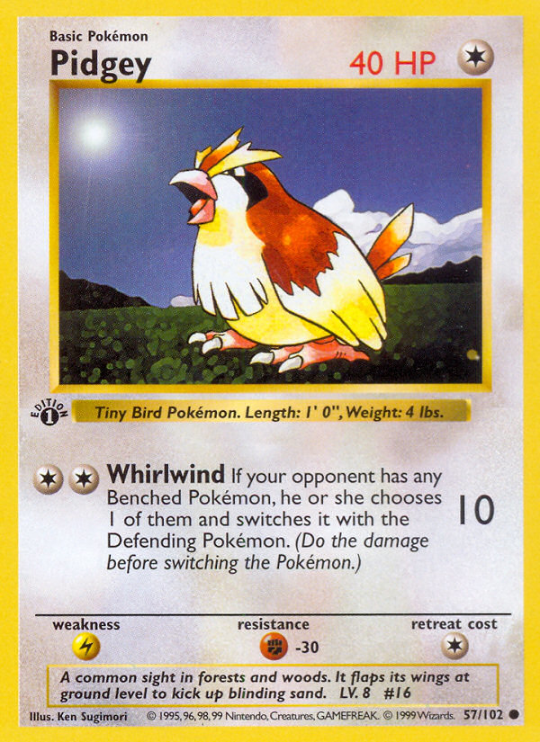 Pidgey 1st Edition