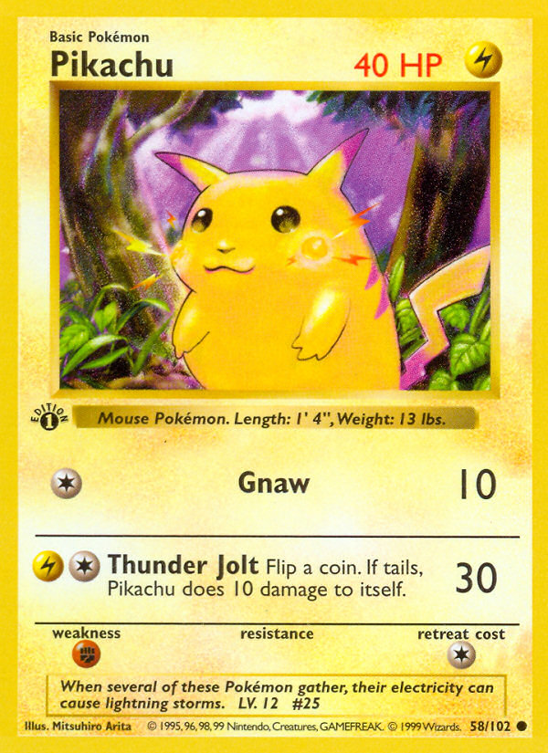 Pikachu 1st Edition