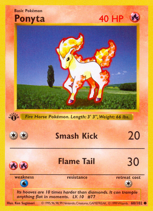 Ponyta 1st Edition